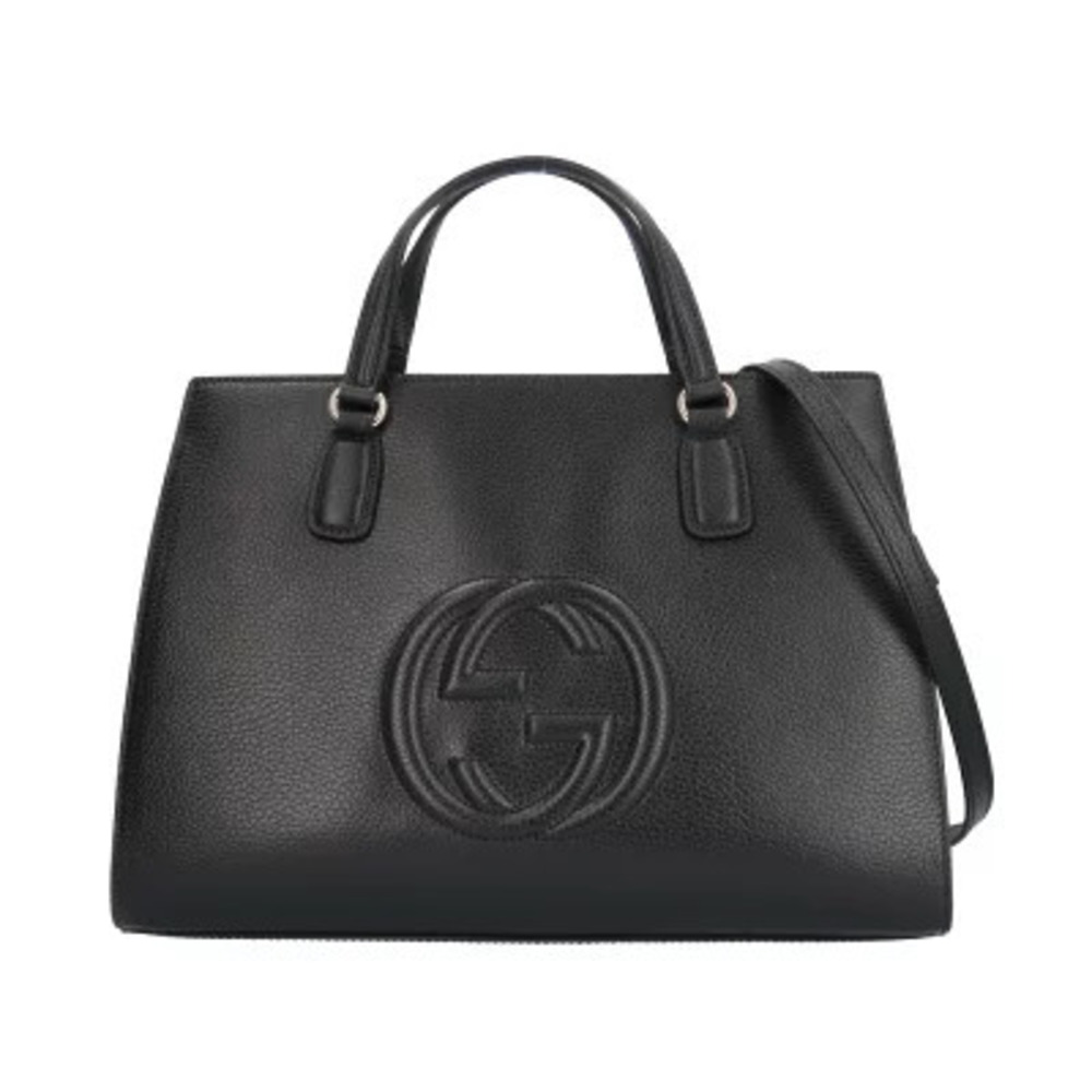 Gucci Soho Disco Shoulder Bag Leather Black